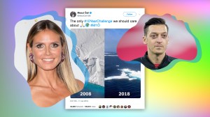 Heidi Klum und Mesut Özil posten zur #10yearchallenge